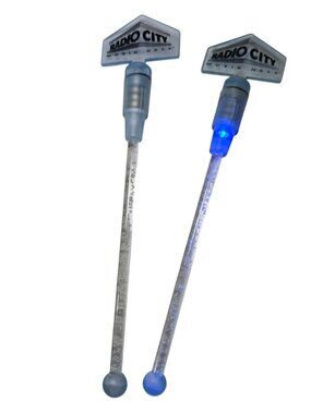 Vintage Radio City Music Hall Cocktail Stirrer Drink Swizzle Stick Light Up NYC